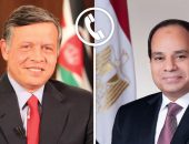 السيد الرئيس عبد الفتاح السيسي تلقي اتصالاً هاتفياً، اليوم، من العاهل الأردني الملك عبد الله الثاني