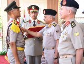 الفريق أول / عبدالمجيد صقر القائد العام للقوات المسلحة وزير الدفاع والإنتاج الحربى يشهد حفل تخرج الدفعة 166 من كلية الضباط الإحتياط …