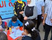 نائب محافظ دمياط تشهد توزيع كرتونات مواد غذائية للأسر الأولى بالرعاية..وتتابع أنشطة المكتبة المتنقلة..