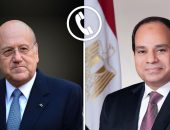 السيد الرئيس عبد الفتاح السيسي يجرى اتصالاً هاتفياً  برئيس الحكومة اللبناني نجيب ميقاتي.