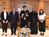 قداسة البابا يستقبل السفير الأرميني بالقاهرة