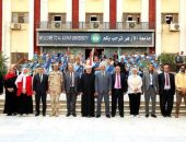 يتقدمهم رئيس جامعة الأزهر والنواب…الطلاب يستقبلون  العام الدراسي الجديد بتحية الوطن