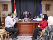 محافظ دمياط يلتقى مع مدير معهد الاورام لمتابعة آخر التطورات بمشروع  امتداد المعهد