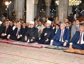 وزير الأوقاف ومحافظ الغربية ومفتي الجمهورية وشيخ مشايخ الطرق الصوفية .. يشهدون صلاة الجمعة بالمسجد الأحمدي بطنطا احتفالًا بالعيد القومي للمحافظة