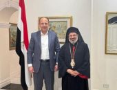 القنصل العام في ملبورن يستقبل مطران إيبارشية سوهاج للأقباط الكاثوليك