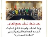 وزارة الشباب والرياضة تطلق فعاليات الجلسة الافتتاحية للبرنامج البحثي “المائدة المستديرة”