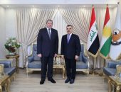 السفير المصري في بغداد يلتقى مع رئيس ممثلية حكومة إقليم كردستان في بغداد