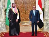 السيد الرئيس عبد الفتاح السيسي يستقبل صاحب السمو الملكي الأمير محمد بن سلمان بن عبد العزيز آل سعود، ولي عهد المملكة العربية السعودية رئيس مجلس الوزراء.