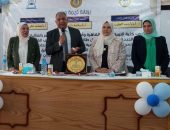 نائب رئيس جامعة الأزهر يشهد احتفال كلية التربية بنات القاهرة بانتصارات أكتوبر وتكريم الطالبات المتفوقات