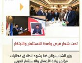 وزير الشباب والرياضة يشهد انطلاق فعاليات مؤتمر ريادة الأعمال والاستثمار العربي