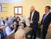 وزير التربية والتعليم في جولة تفقدية لعدد من المدارس بمحافظة المنوفية لمتابعة انتظام العام الدراسى
