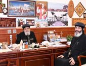 قداسة البابا يستقبل نيافة الأنبا توماس