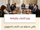 وزير الشباب والرياضة يلتقي مسئولو حزب الشعب الجمهوري