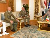 الفريق / أحمد خليفة رئيس أركان حرب القوات المسلحة يلتقى قائد القوات البرية الإيطالية …