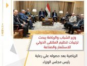 وزير الشباب والرياضة يبحث ترتيبات تنظيم الملتقى الدولي للاستثمار والصناعة الرياضية بعد حصوله علي رعاية رئيس مجلس الوزراء