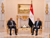 السيد الرئيس عبد الفتاح السيسي، يستقبل الفريق أول ركن عبد الفتاح البرهان، رئيس مجلس السيادة السوداني، وذلك على هامش أعمال الدورة الثانية عشر للمؤتمر الحضري العالمي المنعقد بالقاهرة.
