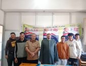 رئيس منطقة كفر الشيخ يلتقي منتخب تنس الطاولة لتحفيزهم قبل سفرهم للمشاركة بالبطولة على مستوى الجمهورية