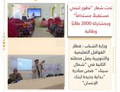 وزارة الشباب  :  قطار القوافل التعليمية والتنويرية يصل محطته الثانية في “شمال سيناء ” ضمن مبادرة  ” بـداية جديدة لبنـاء الإنسان “