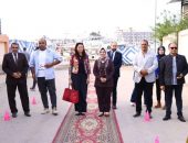 نائب محافظ دمياط والمدير التنفيذي لهيئة فولبرايت مصر تتفقدان فاعليات المدينة الصديقة للنساء ومكتبة مصر العامة بعزبة البرج