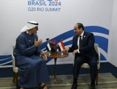 السيد الرئيس عبد الفتاح السيسي يقابل  سمو الشيخ خالد بن محمد بن زايد آل نهيان، ولي عهد أبوظبي