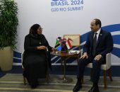 السيد الرئيس عبد الفتاح السيسي يلتقى مع الرئيسة التنزانية سامية حسن، على هامش أعمال قمة مجموعة العشرين في “ريو دي جانيرو” بالبرازيل.