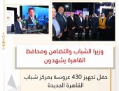 وزيرا الشباب والتضامن ومحافظ القاهرة يشهدون حفل تجهيز 430 عروسة بمركز شباب القاهرة الجديدة