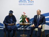السيد الرئيس عبد الفتاح السيسي يقابل الرئيس النيجيري “بولا تينوبو”، على هامش قمة مجموعة العشرين المنعقدة في “ريو دي جانيرو” بالبرازيل