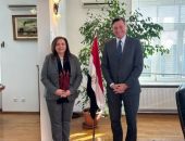 استقبال رئيس جمهورية سلوفينيا السابق بمقر السفارة المصرية في لوبليانا
