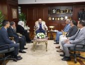 محافظ بني سويف يستقبل وفد وزارة من النقل والصناعة لمناقشة الاجراءات المنفذة حيال مشروع الميناء الجاف