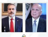 نائب رئيس مجلس الوزراء وزير الخارجية يبحث هاتفياً مع نظيره التركي التطورات في سوريا وأمن المنطقة