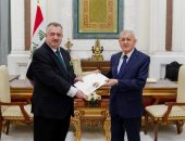 رئيس الجمهورية يسلم الوكيل البرزنجي أوراق إعتماده سفيراً للعراق لدى الأردن