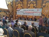 محافظ بني سويف يضع حجر أساس النادي الاجتماعي لنقابة الأطباء بالحي الأول ببني سويف الجديدة شرق النيل
