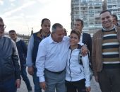 محافظ بورسعيد يتفقد ساحة مصر و يلتقي عددٱ من أبناء  وزائري بورسعيد