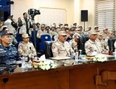 الفريق أول / عبدالمجيد صقر القائد العام للقوات المسلحة وزير الدفاع والإنتاج الحربى يشهد المرحلة الرئيسية لمشروع مراكز القيادة التعبوى الذى تنفذه المنطقة الجنوبية العسكرية …
