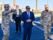 السيد الرئيس عبد الفتاح السيسي يجري، زيارة تفقدية للأكاديمية العسكرية المصرية ونادي الفروسية بالأكاديمية