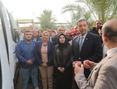 محافظ دمياط يتفقد القافلة الطبية وخدمات المبادرة الرئاسية ” بداية جديدة لبناء الإنسان ” بجمصة شرق