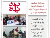وزارة الشباب والرياضة تواصل تنفيذ الدورات التدريبية الحرفيه “علمني حرفه”بالمحافظات