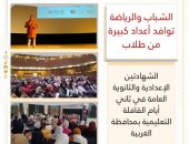 الشباب والرياضة : توافد أعداد كبيرة من طلاب الشهادتين الإعدادية والثانوية العامة في ثاني أيام القافلة التعليمية بمحافظة الغربية