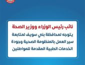 نائب رئيس مجلس الوزراء وزير الصحة يتوجه لمحافظة بني سويف لمتابعة سير العمل بالمنظومة الصحية وجودة الخدمات الطبية المقدمة للمواطنين
