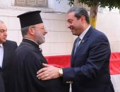محافظ دمياط يزور كنيسة الروم الأرثوذكس لتقديم التهنئة بمناسبة عيد الميلاد المجيد