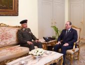 السيد الرئيس عبد الفتاح السيسي،يستقبل ، الفريق أول عبد المجيد صقر القائد العام للقوات المسلحة وزير الدفاع والإنتاج الحربي.