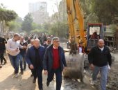 محافظ الجيزة يتفقد أعمال اصلاح الهبوط الأرضي بشوارع علي سلامه بالمنوات والعطور بالعزبة الشرقية بمدن ابو النمرس والحوامدية