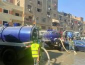 محافظة الجيزة: عودة المياه بصورة طبيعية بمنطقة ترسا مع شارع الإسماعيلية بعد اصلاح كسر بمحبس ٣٠٠مم بالطالبية
