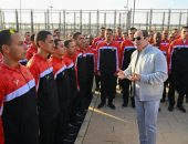 السيد الرئيس عبدالفتاح السيسي يقوم  بتفقد الاكاديمية العسكرية المصرية