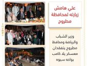 وزير الشباب والرياضة ومحافظ مطروح يتفقدان معسكر يلا كامب بواحه سيوه