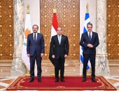 السيد الرئيس عبد الفتاح السيسي يشارك في أعمال القمة العاشرة للآلية الثلاثية بين مصر وقبرص واليونان، والاجتماع الثاني للجنة الحكومية العليا المشتركة بين مصر وقبرص