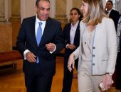 وزير الخارجية والهجرة يستقبل رئيسة البرلمان الأوروبي