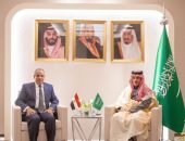 لقاء ثنائي بين وزير الخارجية والهجرة ونظيره السعودي على هامش الاجتماعات الخاصة بسوريا في الرياض