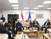 محافظ البحيرة تستقبل وزير الأوقاف بمبنى المحافظة في زيارة رسمية