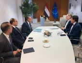 خلال زيارته لمقر البرلمان الأوروبى في مدينة ستراسبورج الفرنسية، وزير الخارجية والهجرة يلتقى مع رئيس لجنة التجارة الدولية بالبرلمان الأوروبى ومقرر الظل بمجموعة الاشتراكيين والديمقراطيين بلجنة الشئون الخارجية